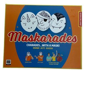 Kirkerland Maskarades Charades with a Mask Draw! Act! Guess Family Friendly Game